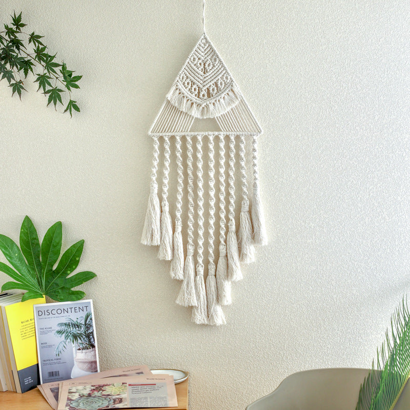 Handwoven Home Decor Triangle Dream Catcher Pendant Handwoven Home Decor Triangle Dream Catcher Pendant